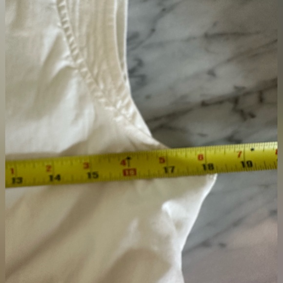 Pilcro Sleeveless White Button-Down Midi Dress - Picture 10 of 16